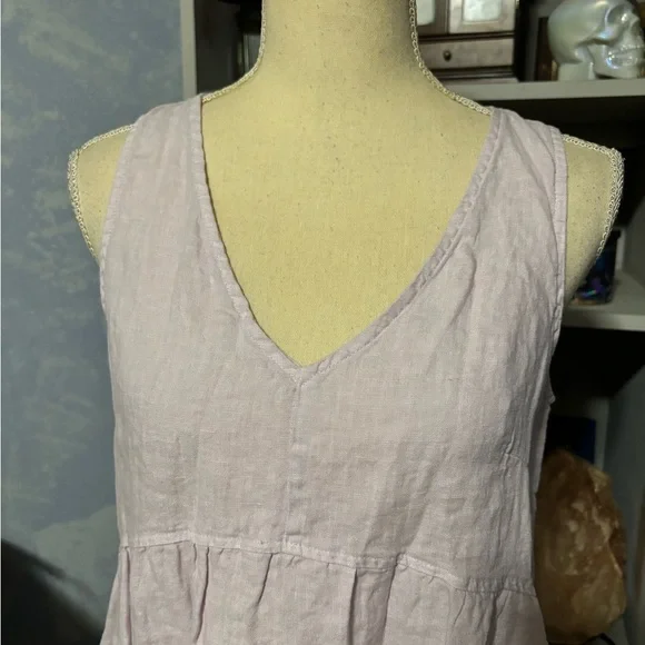Cynthia Rowley purple  Linen mini dress small - Picture 5 of 9